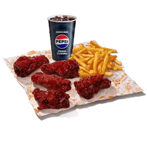 5Pc Bold BBQ Wings Meal