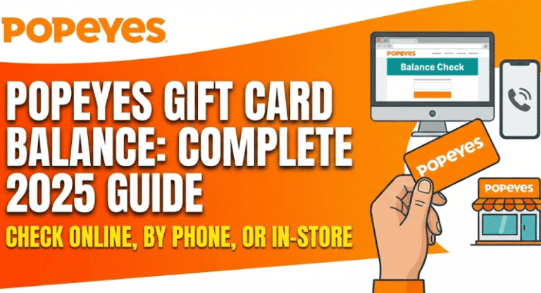 popeyes gift card balance