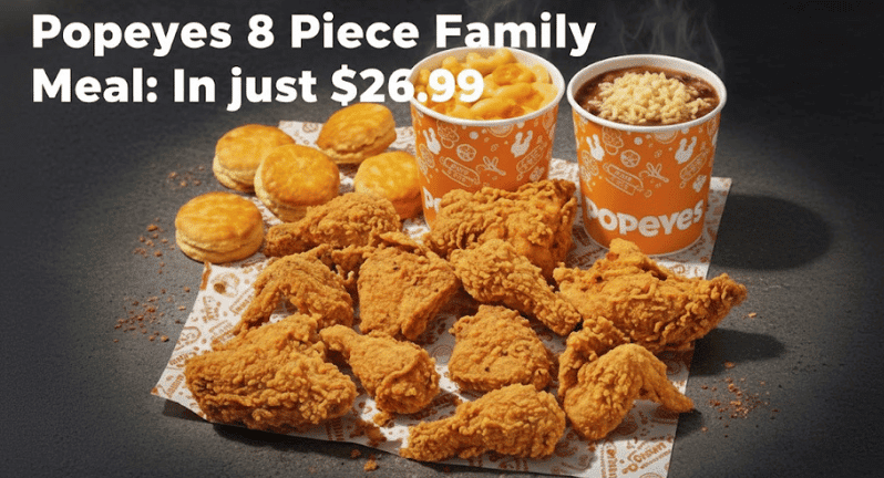 Popeyes 8 Piece Family Meal