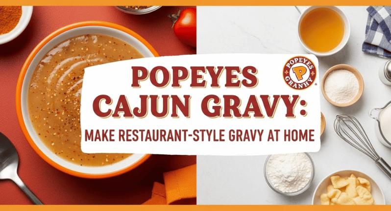 Golden brown roux in saucepan for Popeyes Cajun gravy
